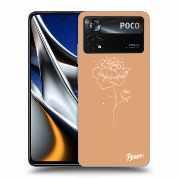 Szilikon tok erre a típusra Xiaomi Poco X4 Pro 5G - Peonies