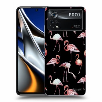 Picasee ULTIMATE CASE Xiaomi Poco X4 Pro 5G - készülékre - Flamingos