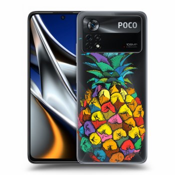 Picasee átlátszó szilikon tok az alábbi mobiltelefonokra Xiaomi Poco X4 Pro 5G - Pineapple