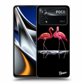 Picasee ULTIMATE CASE Xiaomi Poco X4 Pro 5G - készülékre - Flamingos couple