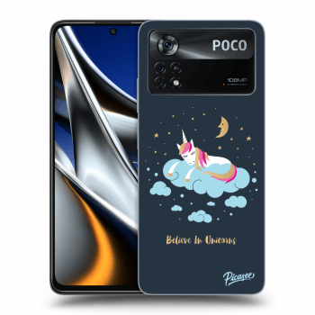 Picasee átlátszó szilikon tok az alábbi mobiltelefonokra Xiaomi Poco X4 Pro 5G - Believe In Unicorns