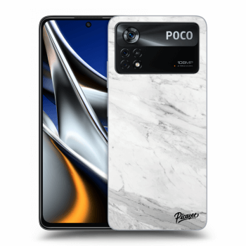 Szilikon tok erre a típusra Xiaomi Poco X4 Pro 5G - White marble