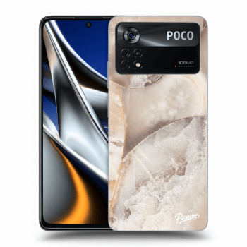 Picasee átlátszó szilikon tok az alábbi mobiltelefonokra Xiaomi Poco X4 Pro 5G - Cream marble
