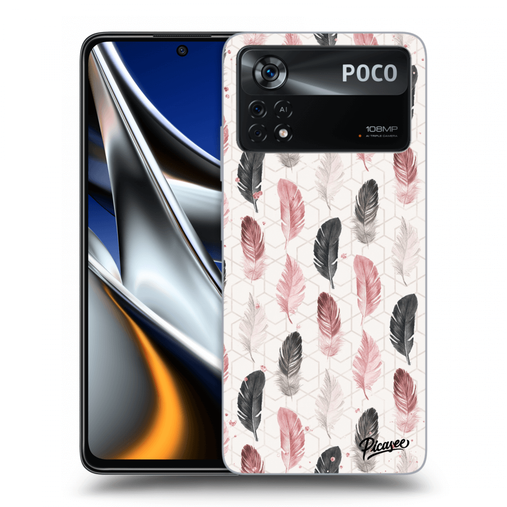 Picasee fekete szilikon tok az alábbi mobiltelefonokra Xiaomi Poco X4 Pro 5G - Feather 2