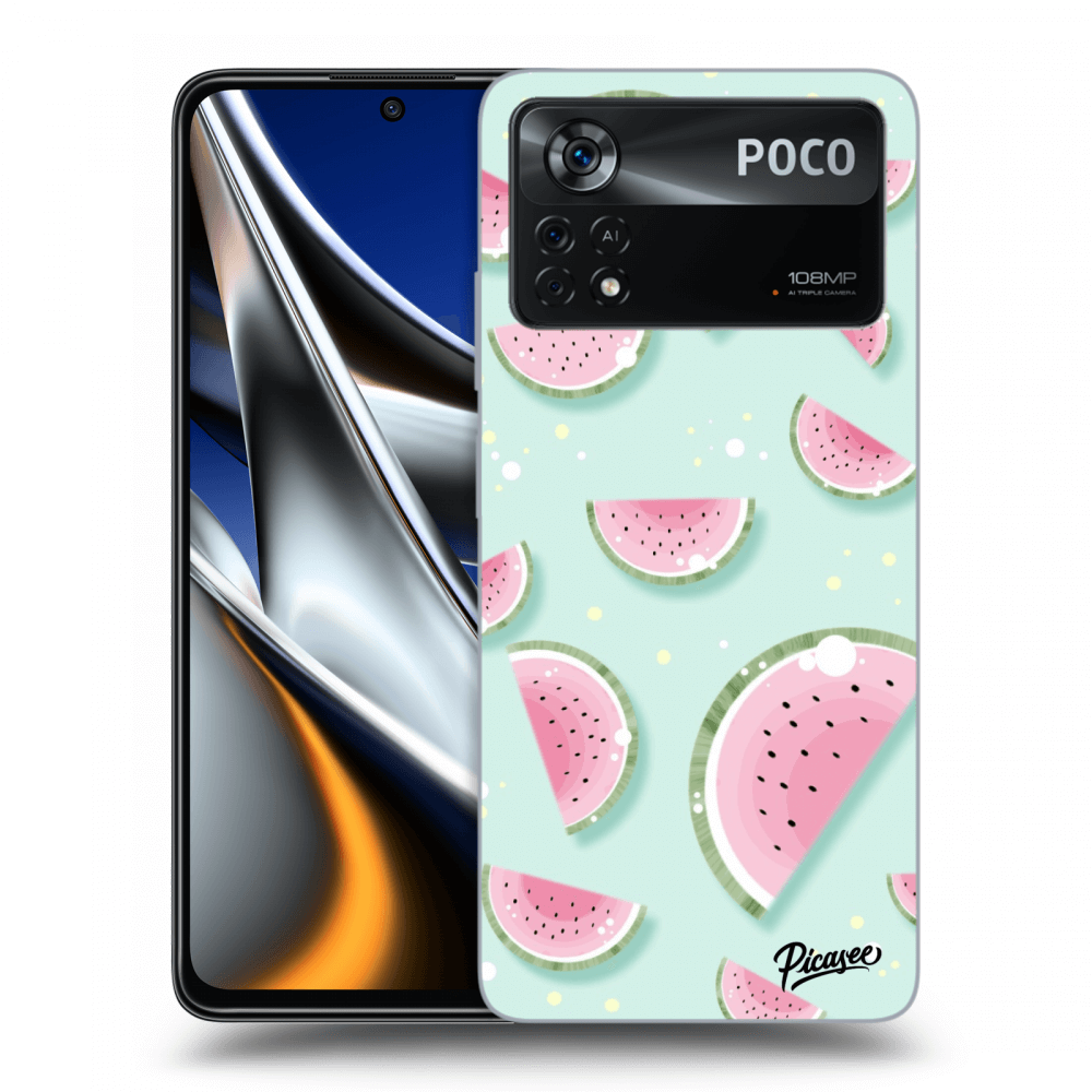 Picasee átlátszó szilikon tok az alábbi mobiltelefonokra Xiaomi Poco X4 Pro 5G - Watermelon 2