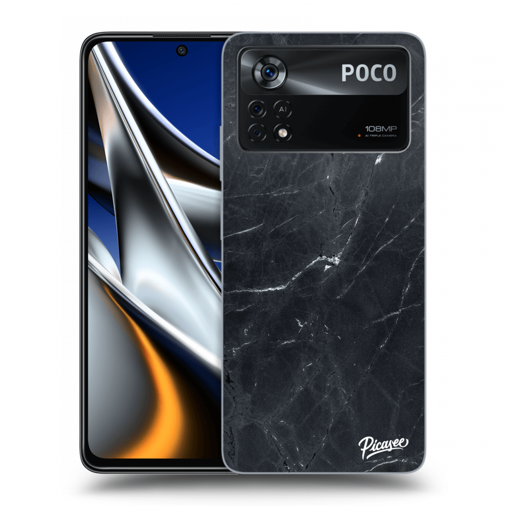 Picasee ULTIMATE CASE Xiaomi Poco X4 Pro 5G - készülékre - Black marble