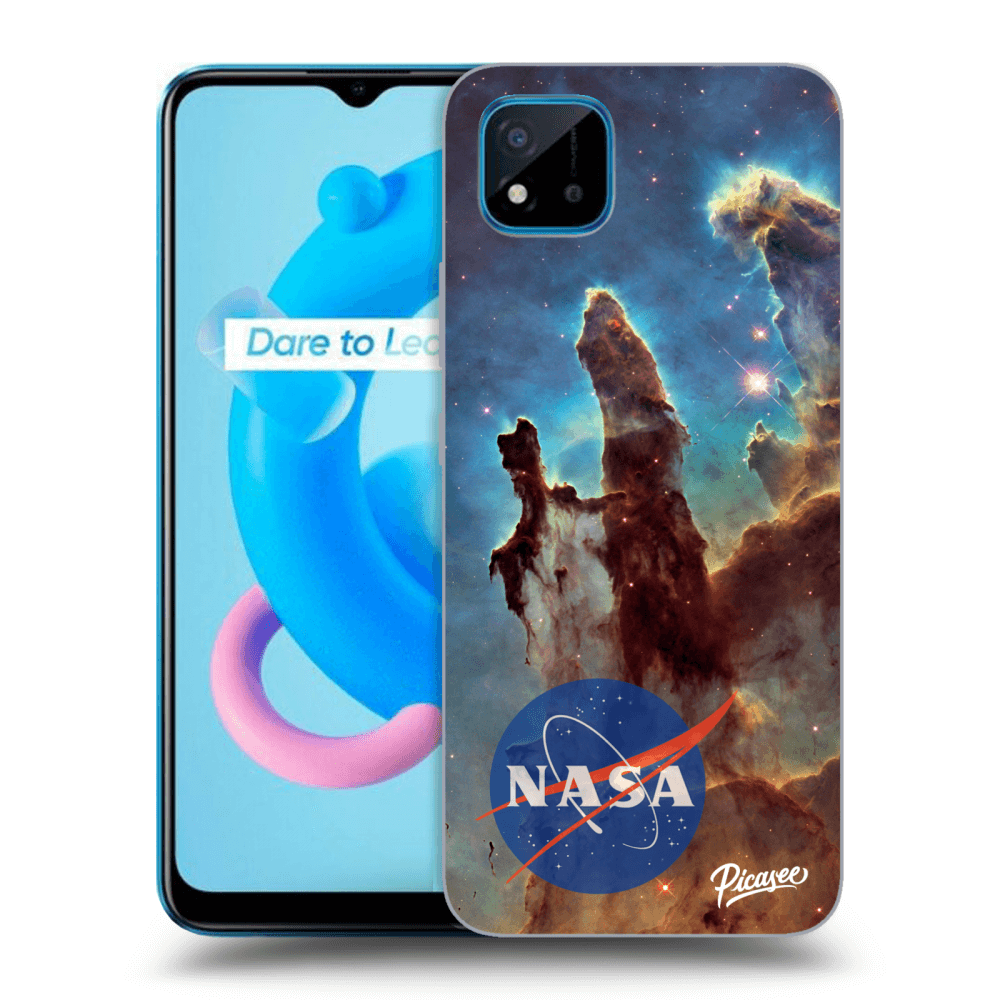 Picasee átlátszó szilikon tok az alábbi mobiltelefonokra Realme C11 (2021) - Eagle Nebula