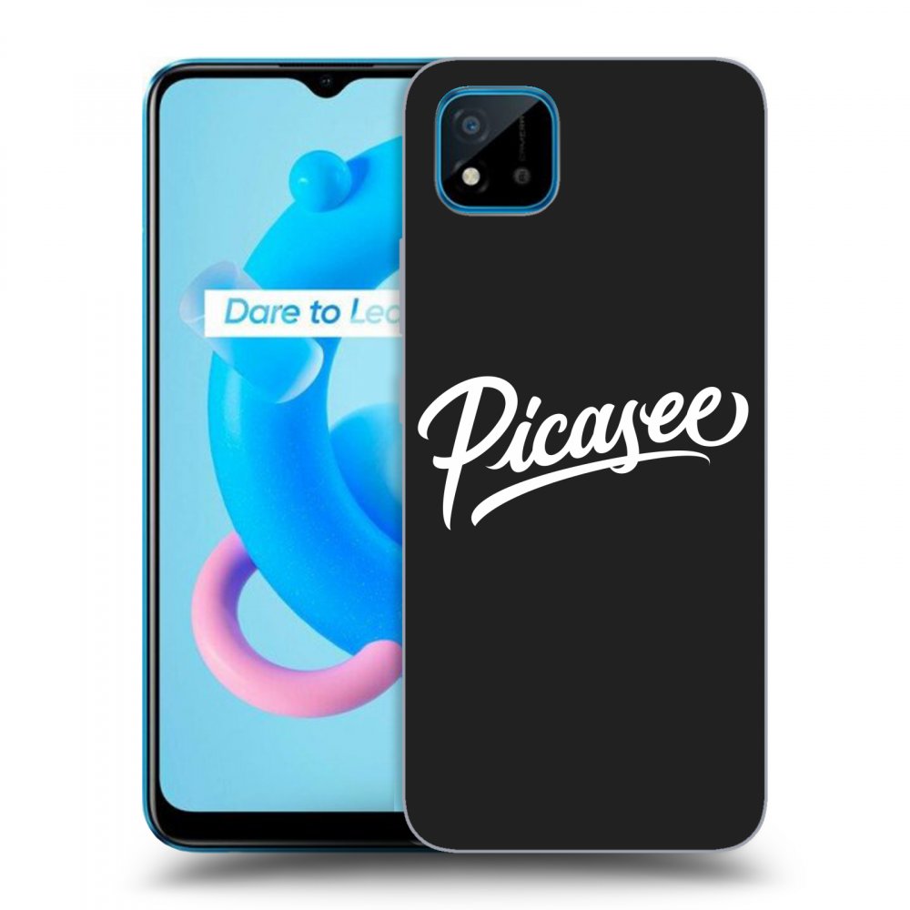 Picasee fekete szilikon tok az alábbi mobiltelefonokra Realme C11 (2021) - Picasee - White