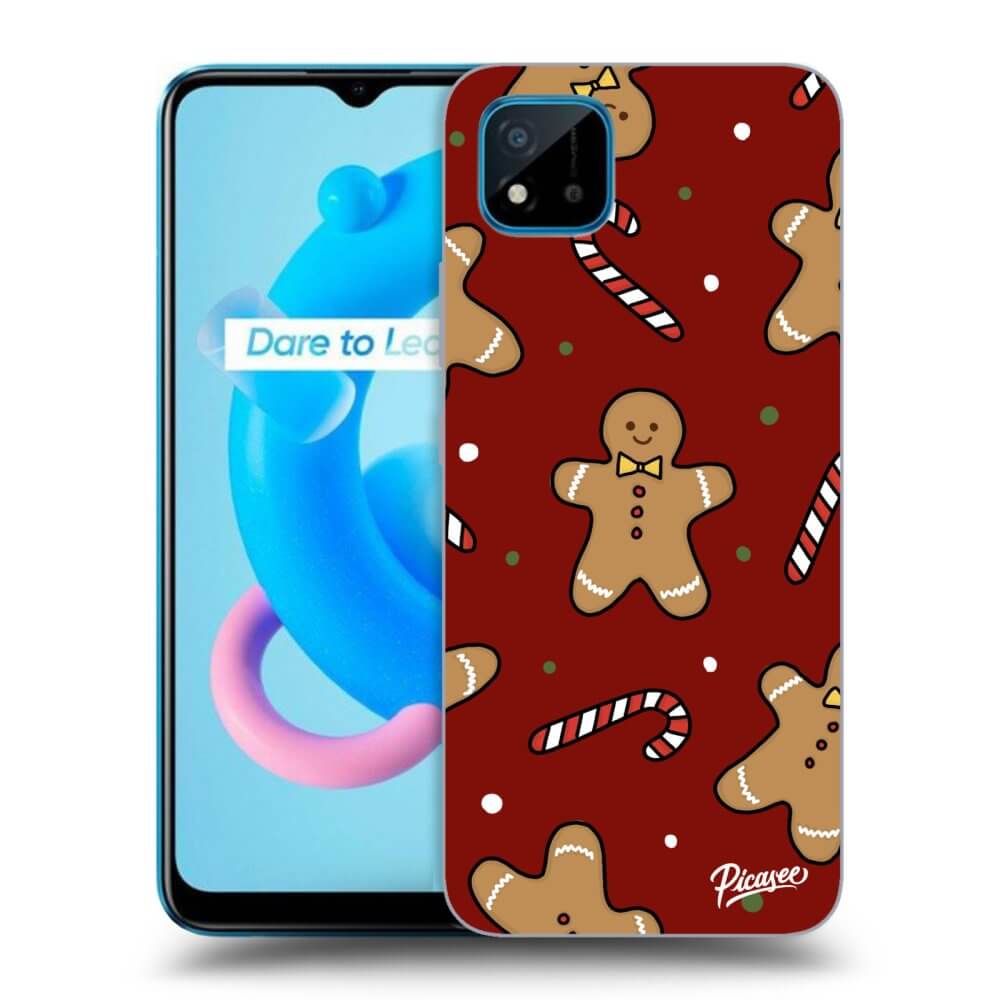 Picasee fekete szilikon tok az alábbi mobiltelefonokra Realme C11 (2021) - Gingerbread 2