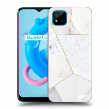 Szilikon tok erre a típusra Realme C11 (2021) - White tile