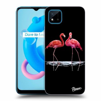 Picasee ULTIMATE CASE Realme C11 (2021) - készülékre - Flamingos couple