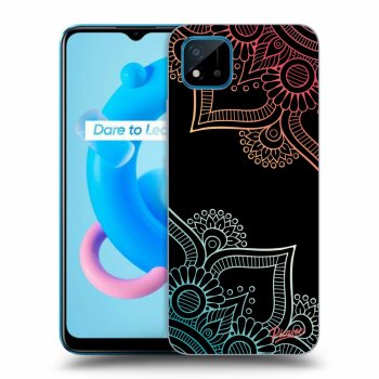 Szilikon tok erre a típusra Realme C11 (2021) - Flowers pattern