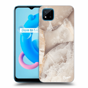 Szilikon tok erre a típusra Realme C11 (2021) - Cream marble