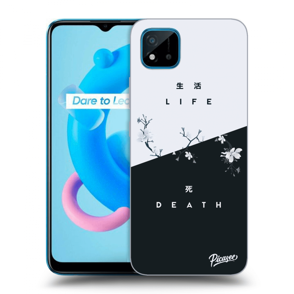 Picasee fekete szilikon tok az alábbi mobiltelefonokra Realme C11 (2021) - Life - Death