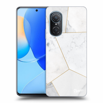 Szilikon tok erre a típusra Huawei Nova 9 SE - White tile