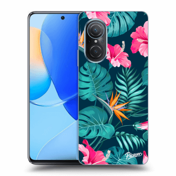 Szilikon tok erre a típusra Huawei Nova 9 SE - Pink Monstera