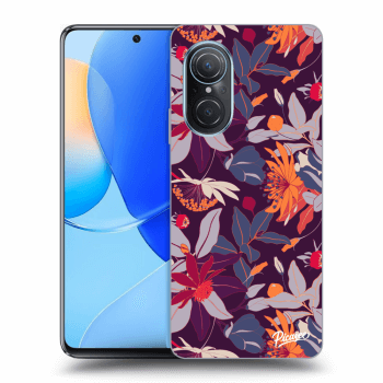 Szilikon tok erre a típusra Huawei Nova 9 SE - Purple Leaf