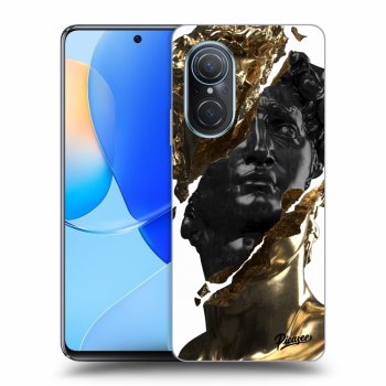 Szilikon tok erre a típusra Huawei Nova 9 SE - Gold - Black