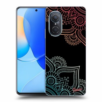 Szilikon tok erre a típusra Huawei Nova 9 SE - Flowers pattern