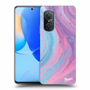 Szilikon tok erre a típusra Huawei Nova 9 SE - Pink liquid