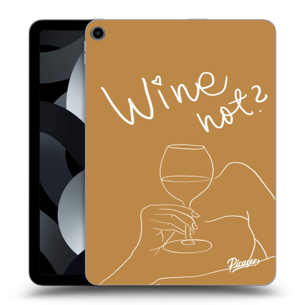 Picasee átlátszó szilikon tok az alábbi táblagépre Apple iPad Air 5 10.9" 2022 - Wine not