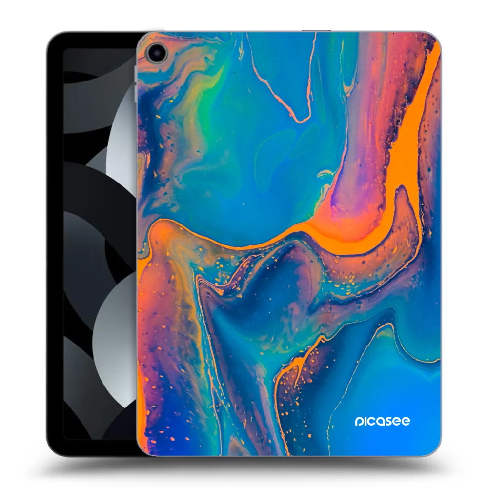Picasee átlátszó szilikon tok az alábbi táblagépre Apple iPad Air 5 10.9" 2022 - Rainbow