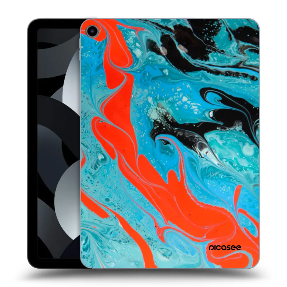 Picasee átlátszó szilikon tok az alábbi táblagépre Apple iPad Air 5 10.9" 2022 - Blue Magma