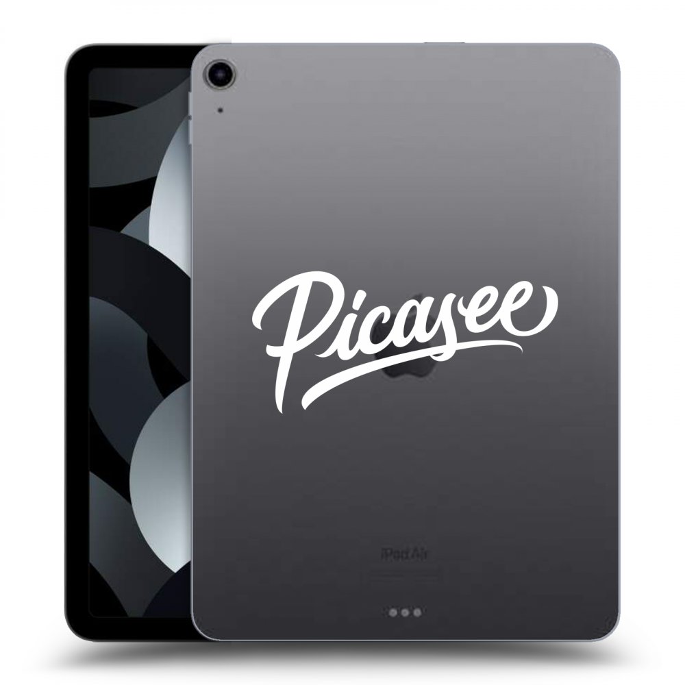 Picasee átlátszó szilikon tok az alábbi táblagépre Apple iPad Air 5 10.9" 2022 - Picasee - old logo - white