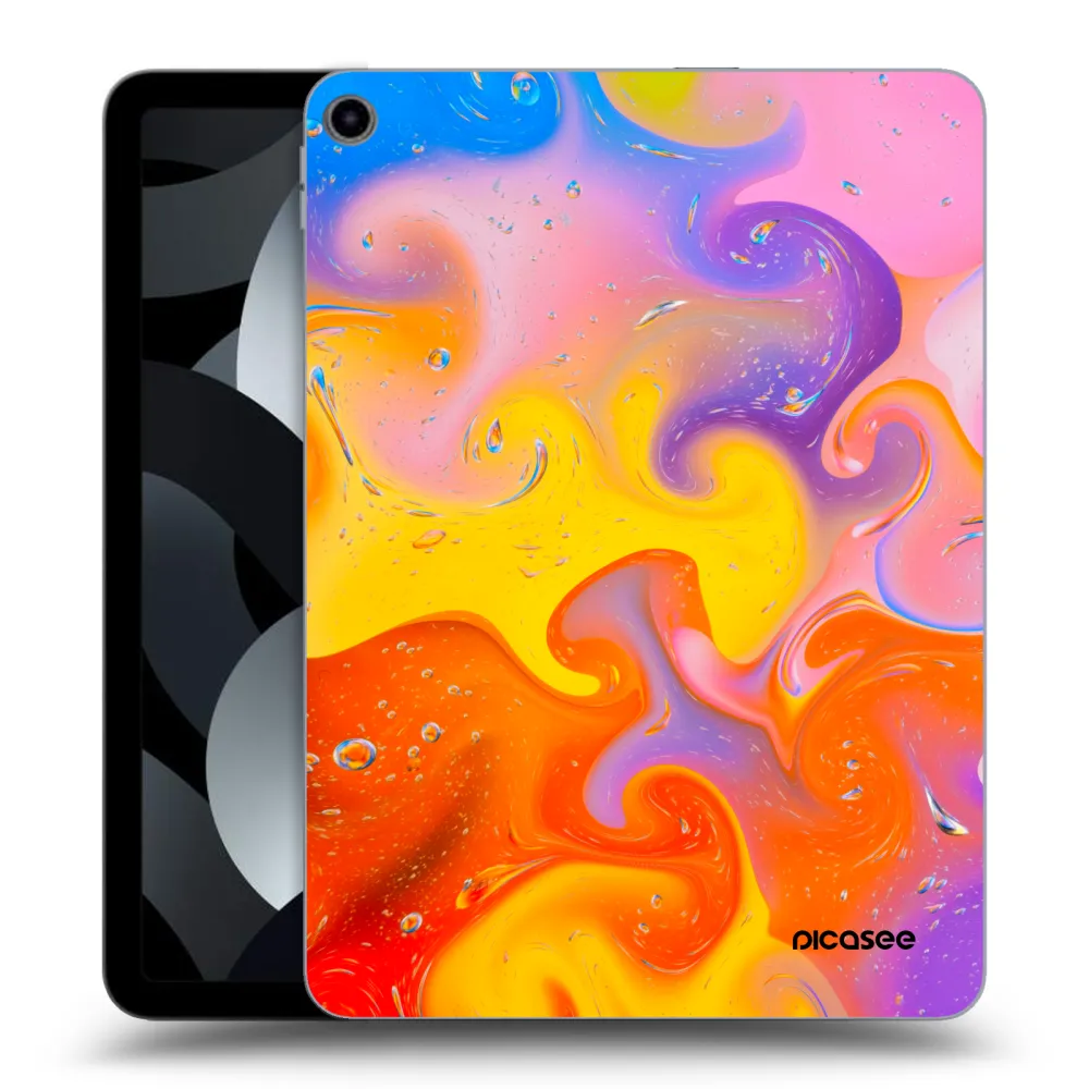 Picasee átlátszó szilikon tok az alábbi táblagépre Apple iPad Air 5 10.9" 2022 - Bubbles
