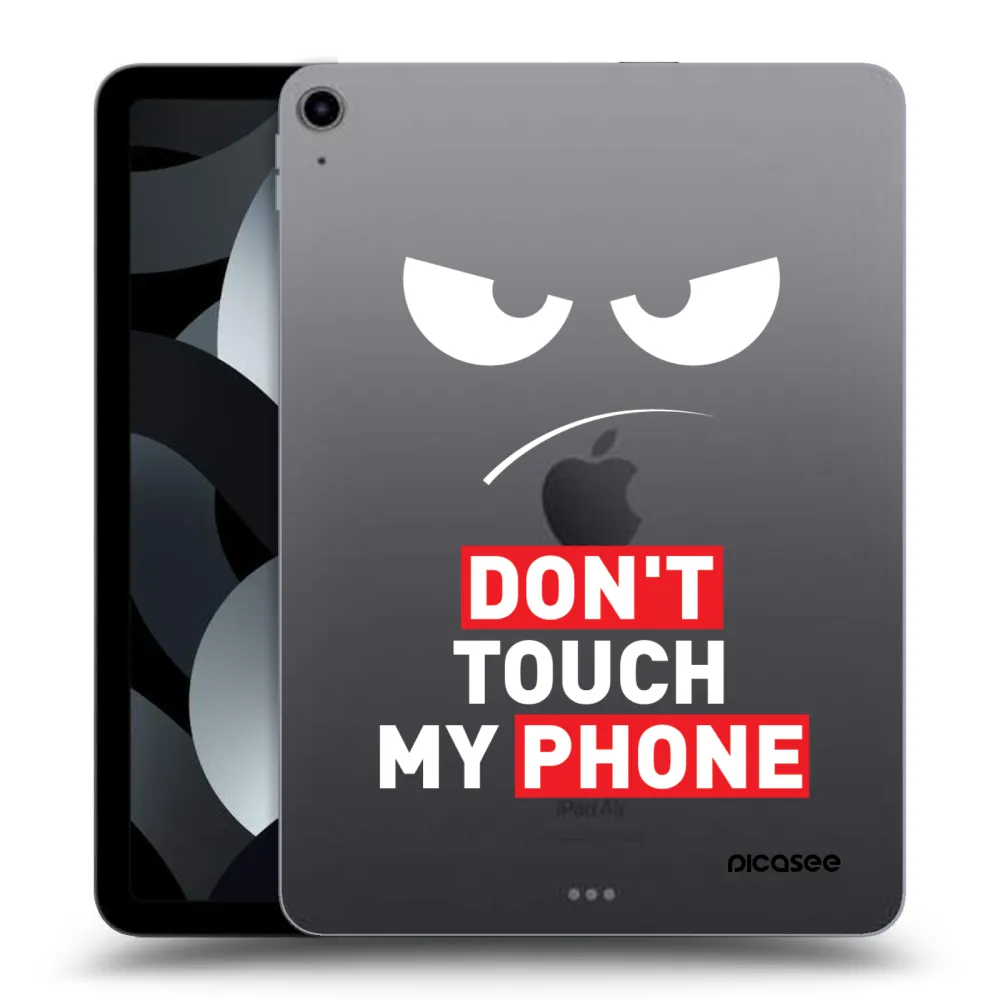 Picasee átlátszó szilikon tok az alábbi táblagépre Apple iPad Air 5 10.9" 2022 - Angry Eyes - Transparent