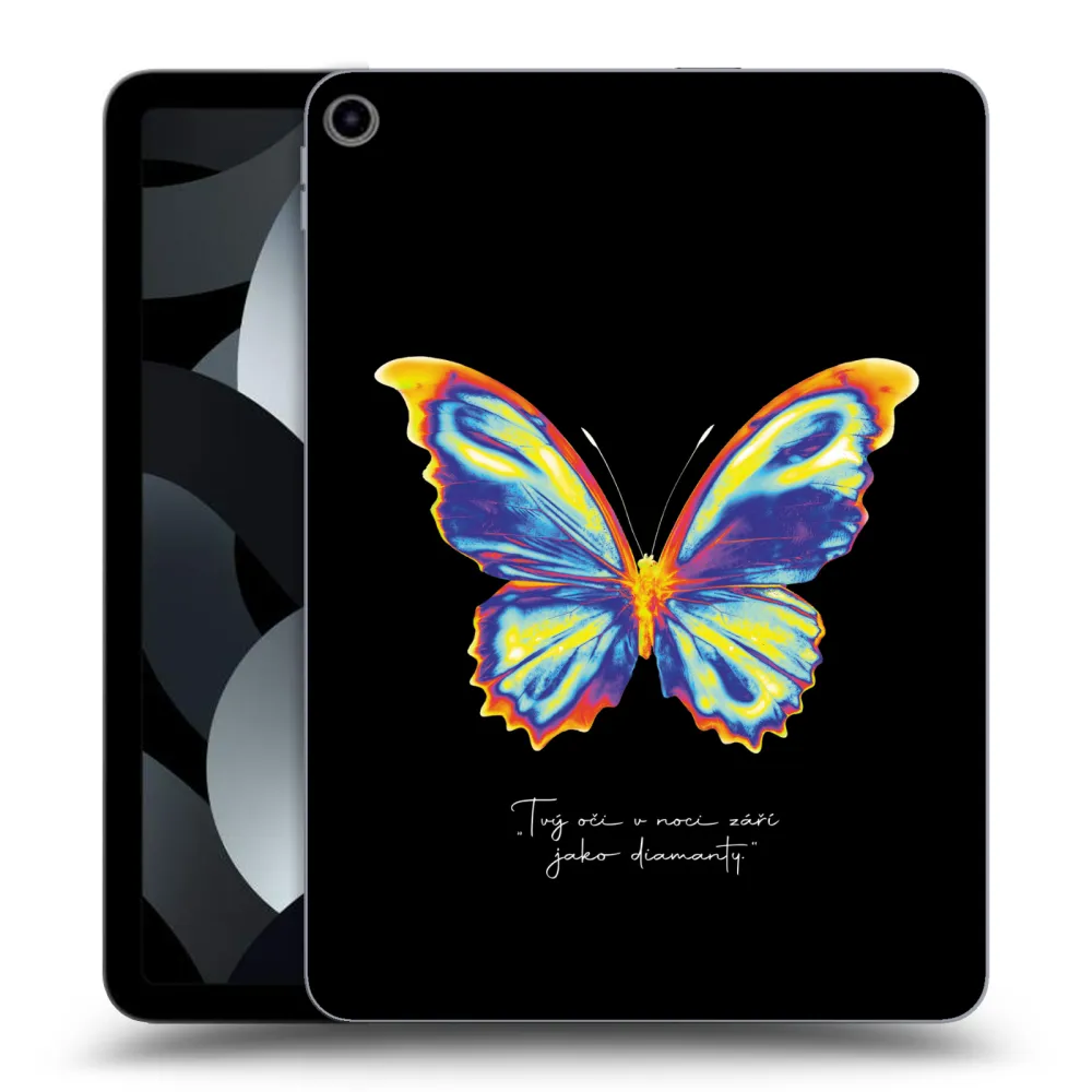 Picasee átlátszó szilikon tok az alábbi táblagépre Apple iPad Air 5 10.9" 2022 - Diamanty Black