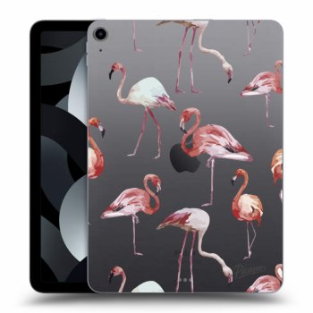 Picasee átlátszó szilikon tok az alábbi táblagépre Apple iPad Air 5 10.9" 2022 - Flamingos
