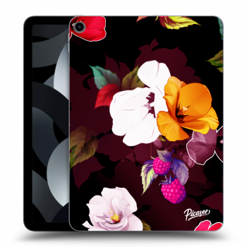 Picasee átlátszó szilikon tok az alábbi táblagépre Apple iPad Air 5 10.9" 2022 - Flowers and Berries