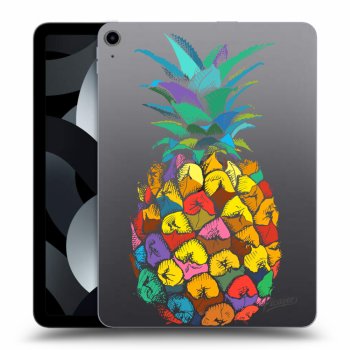 Picasee átlátszó szilikon tok az alábbi táblagépre Apple iPad Air 5 10.9" 2022 - Pineapple
