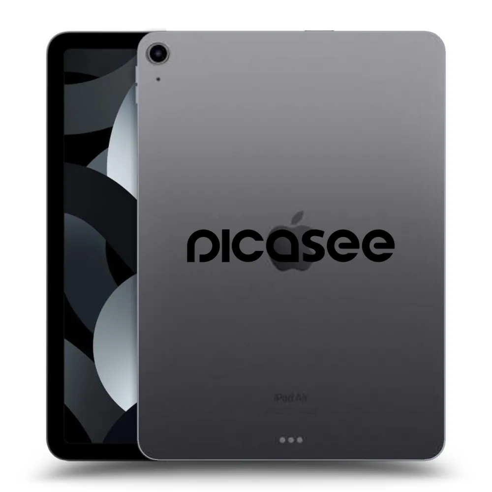 Picasee átlátszó szilikon tok az alábbi táblagépre Apple iPad Air 5 10.9" 2022 - Picasee - new logo - black