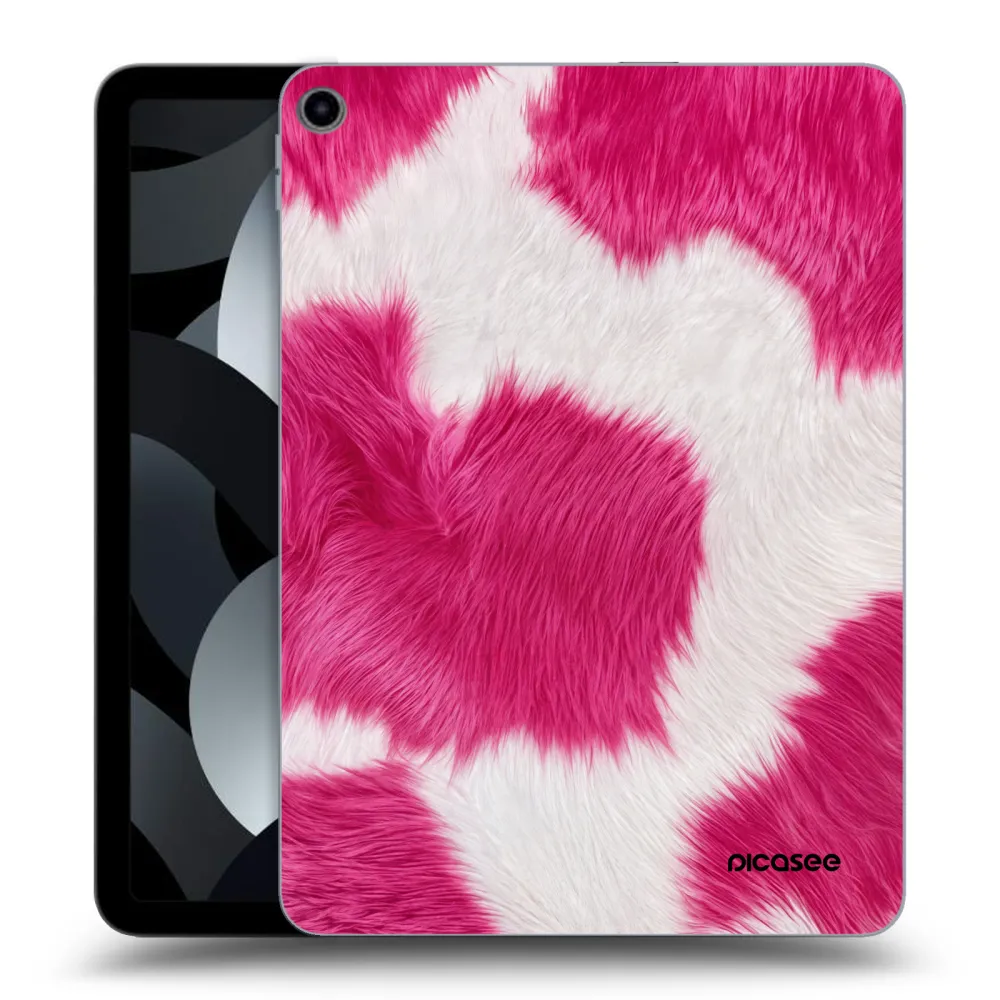 Picasee átlátszó szilikon tok az alábbi táblagépre Apple iPad Air 5 10.9" 2022 - Pink Moo