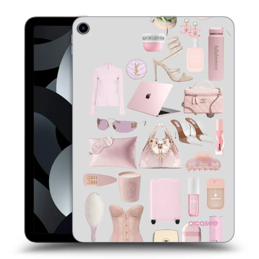 Picasee átlátszó szilikon tok az alábbi táblagépre Apple iPad Air 5 10.9" 2022 - Glam Babe