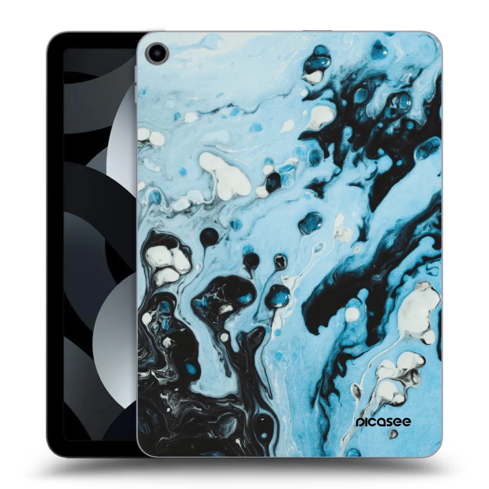Picasee átlátszó szilikon tok az alábbi táblagépre Apple iPad Air 5 10.9" 2022 - Organic blue