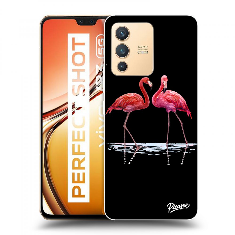 Picasee ULTIMATE CASE Vivo V23 5G - készülékre - Flamingos couple