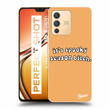 Picasee fekete szilikon tok az alábbi mobiltelefonokra Vivo V23 5G - Spooky season