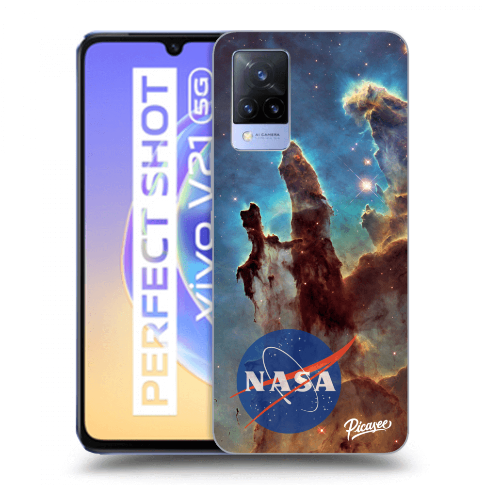 Picasee átlátszó szilikon tok az alábbi mobiltelefonokra Vivo V21 5G - Eagle Nebula