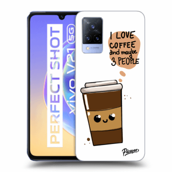 Szilikon tok erre a típusra Vivo V21 5G - Cute coffee