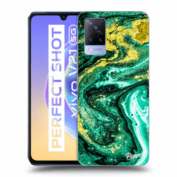 Szilikon tok erre a típusra Vivo V21 5G - Green Gold