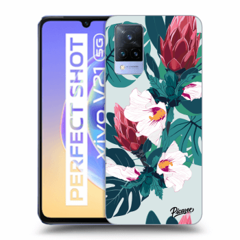 Szilikon tok erre a típusra Vivo V21 5G - Rhododendron