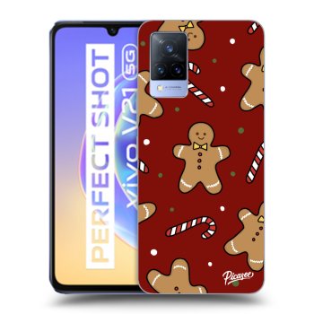 Picasee átlátszó szilikon tok az alábbi mobiltelefonokra Vivo V21 5G - Gingerbread 2