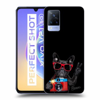 Szilikon tok erre a típusra Vivo V21 5G - French Bulldog