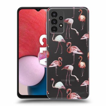 Picasee átlátszó szilikon tok az alábbi mobiltelefonokra Samsung Galaxy A13 4G A135 - Flamingos