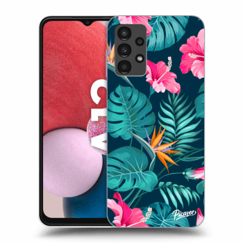 Szilikon tok erre a típusra Samsung Galaxy A13 4G A135 - Pink Monstera