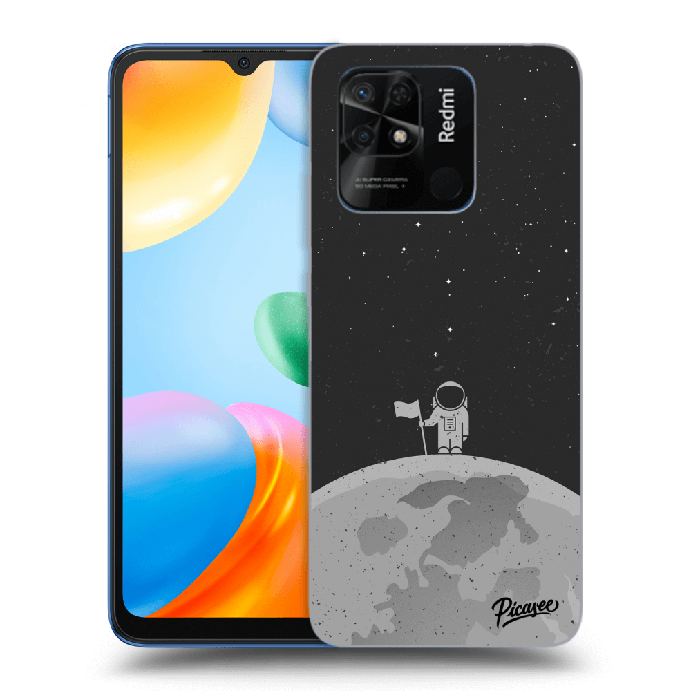 Picasee fekete szilikon tok az alábbi mobiltelefonokra Xiaomi Redmi 10C - Astronaut