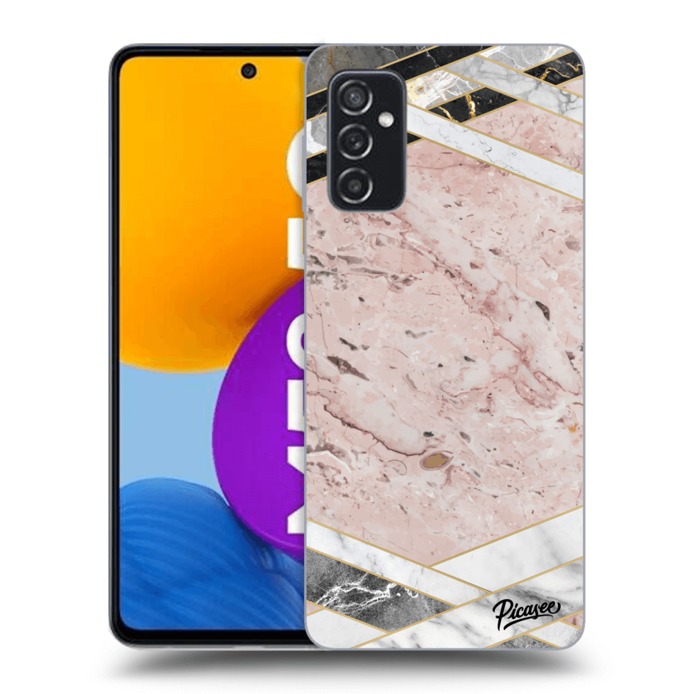 Picasee ULTIMATE CASE Samsung Galaxy M52 5G - készülékre - Pink geometry
